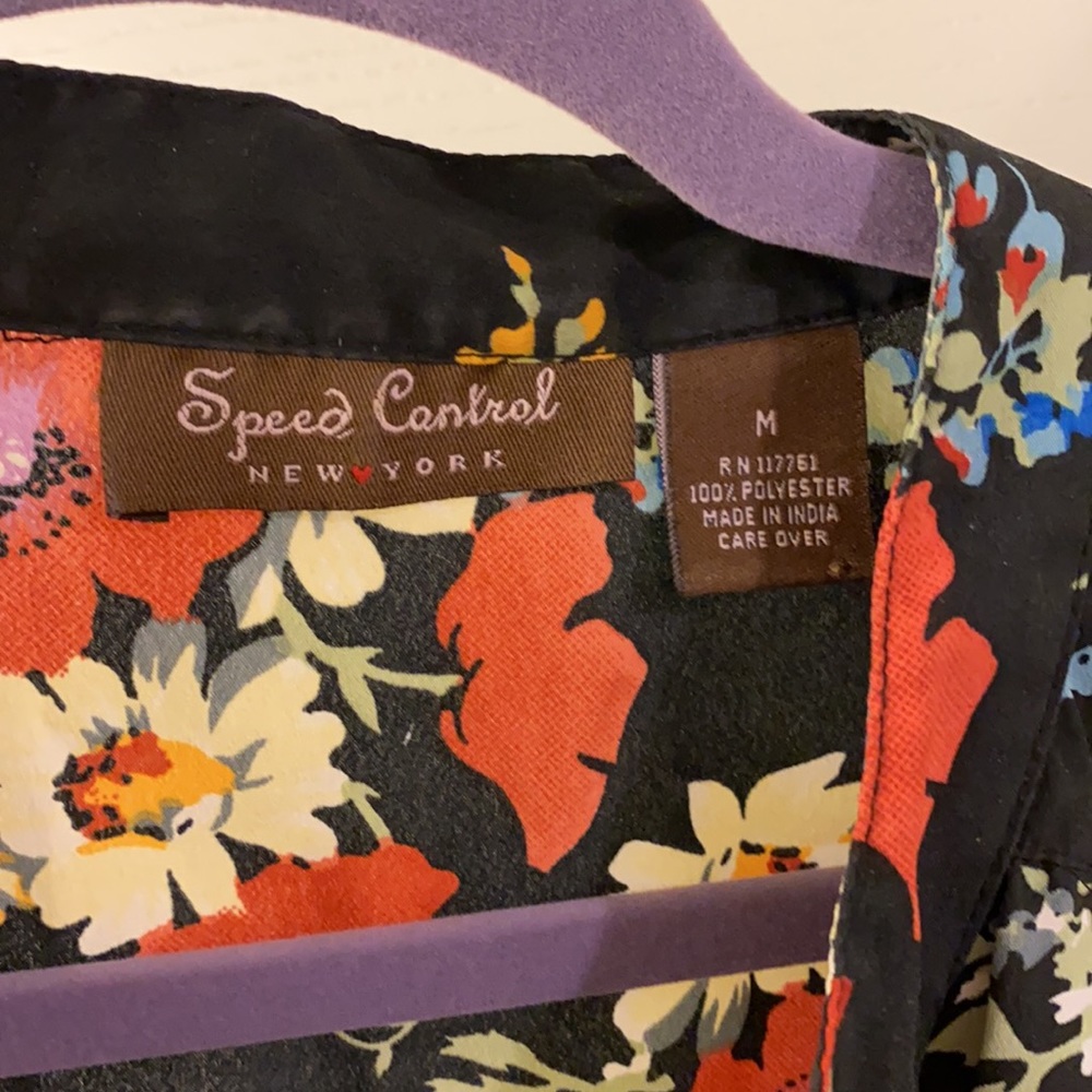Black Floral Dress - Picture 3 of 3